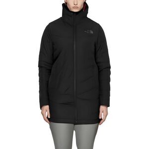 The North Face Womens Black Quilted Hooded Cold Weather Parka Coat NWT